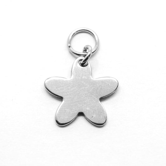 Bedel, Bloem, Zilver, 19 mm