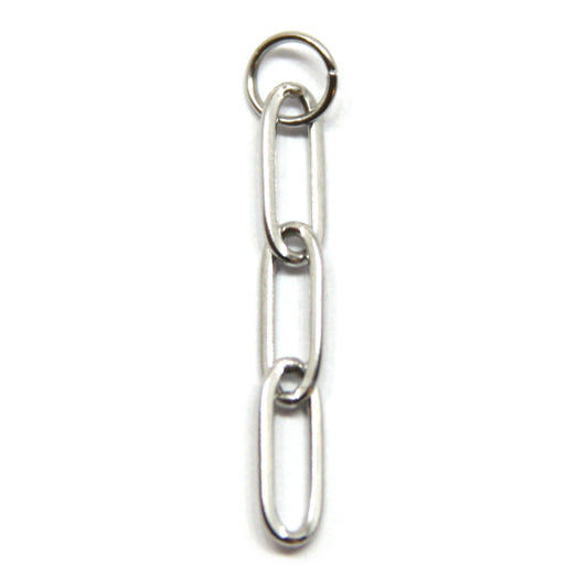 Bedel, mini paperclip chain, Zilver, 35 mm