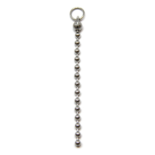 Bedel, ballchain, Zilver, 55 mm