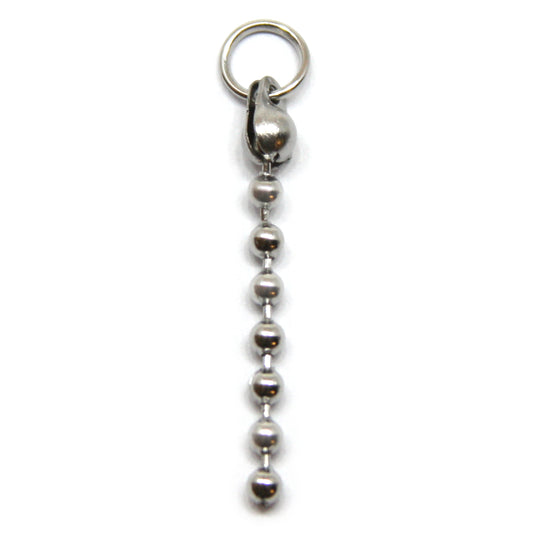 Bedel, mini ball chain, Zilver, 31 mm