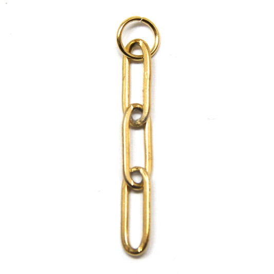 Bedel, mini paperclip chain, Goud, 35 mm