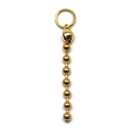 Bedel, mini ball chain, Goud, 31 mm