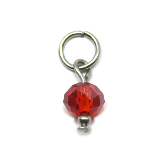 Bedel, Discus, Zilver en Rood, 7 mm