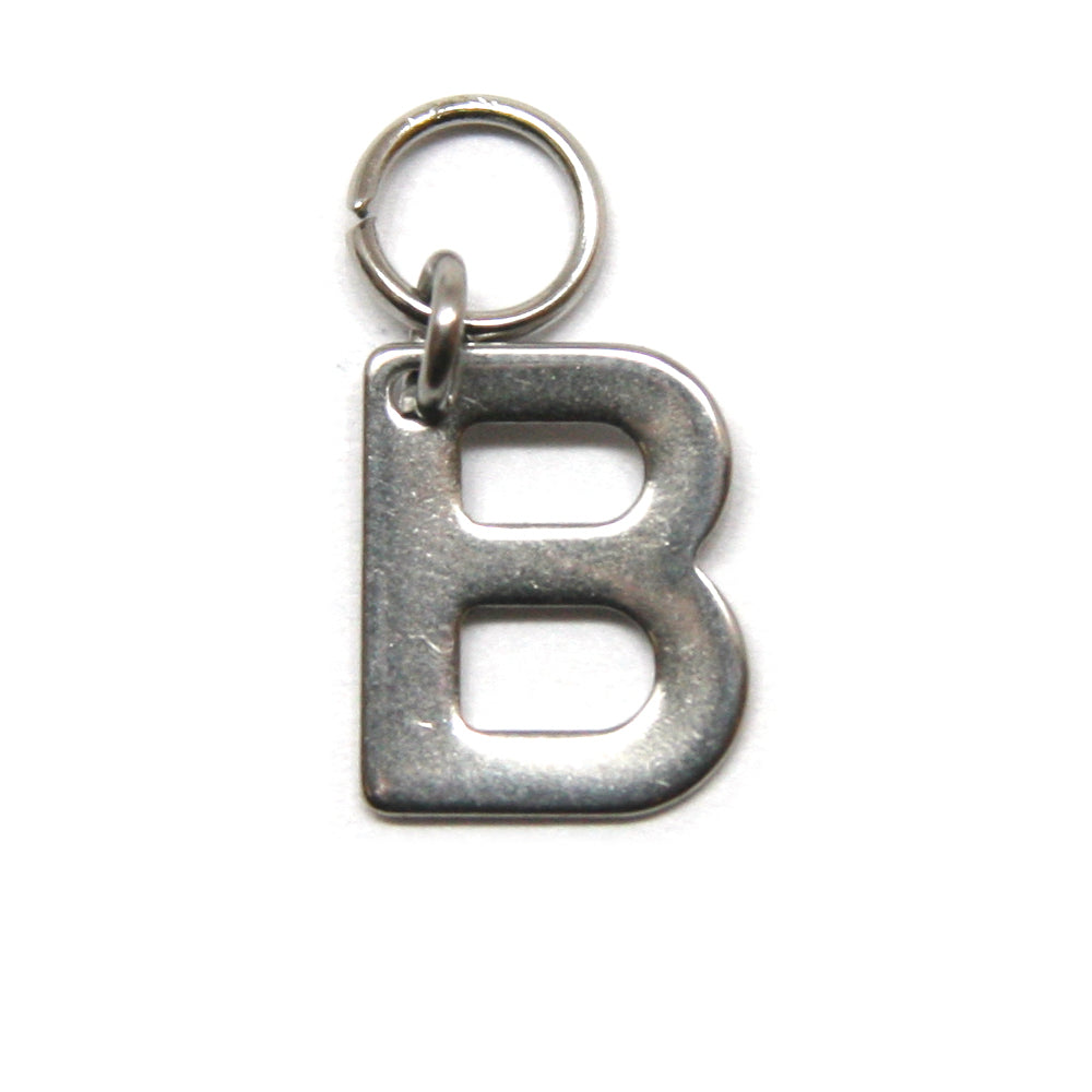 Bedel, Letter B, Zilver, 11 mm