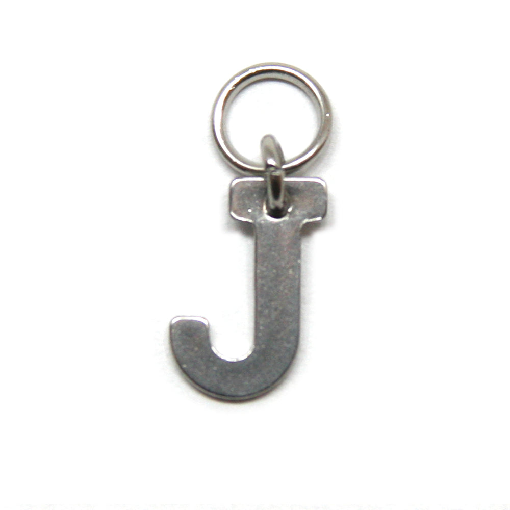 Bedel, Letter J, Zilver, 11 mm