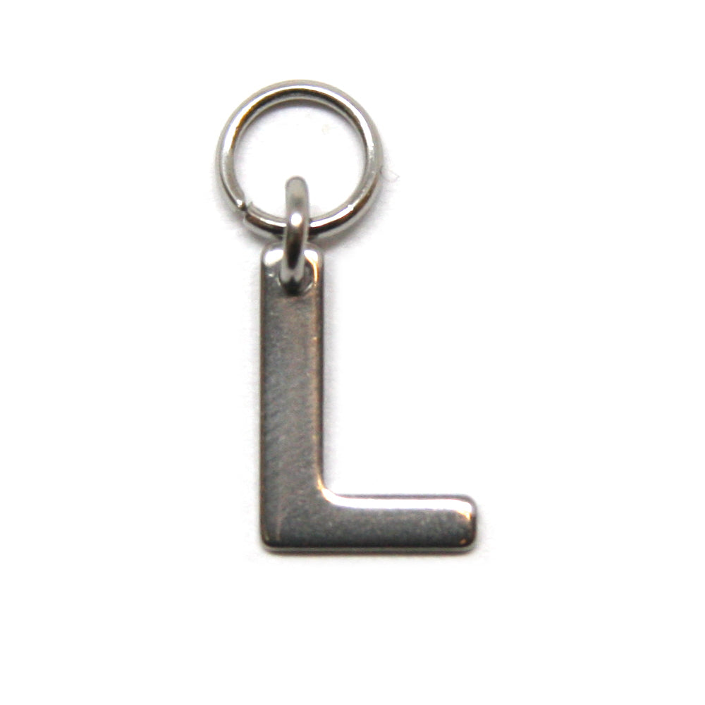 Bedel, Letter L, Zilver, 11 mm