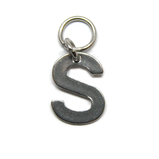 Bedel, Letter S, Zilver, 11 mm